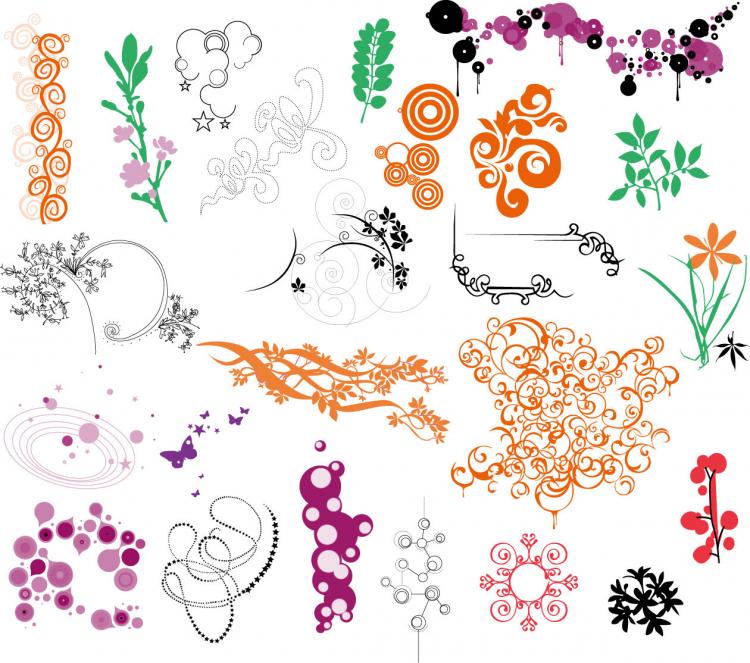 free vector Ornaments Vector Collection